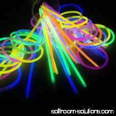 100 Count Long Lasting Glow Sticks Party Tube - 8 Premium Glow Bracelets - Assorted